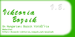 viktoria bozsik business card